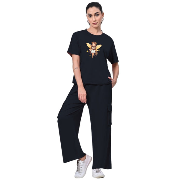 Fairy enchanted cord set for women , Cargo Trousers & Crop Top - Comfortable, stylish, and full of magic!✨🧚‍♀️✨