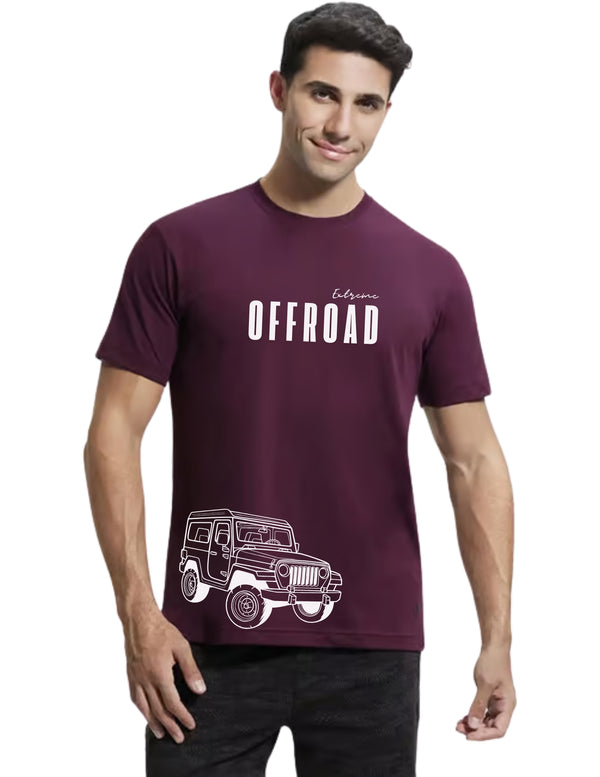 Alphine Unleashed Offroad Thar Print Cotton tshirt for Mens🏞️🌟