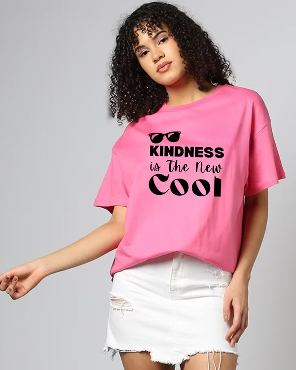 Alphine Women Cotton Tshirt - Kindness Culture Tee💬💖