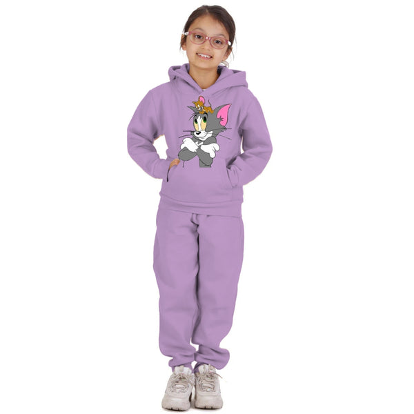 ALPHINE KIDS TOM & JERRY PRINT HOODIE WITH CARGO TROUSERS