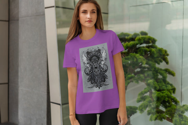 Stylish SkullHead Print Top