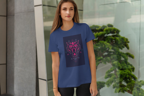 Stylish Wolf Print Top