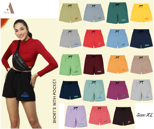 Women Mini Shorts with Pockets for Summers